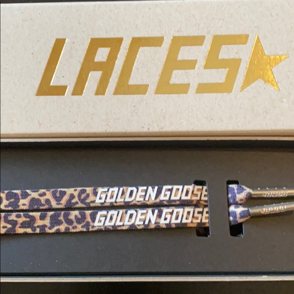 New Golden Goose leopard laces
